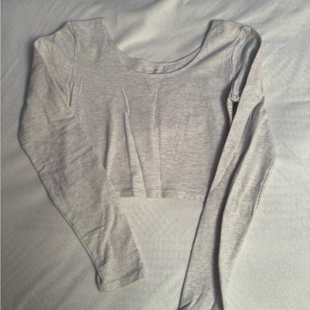 Brandy Melville Heather Gray Crop Top